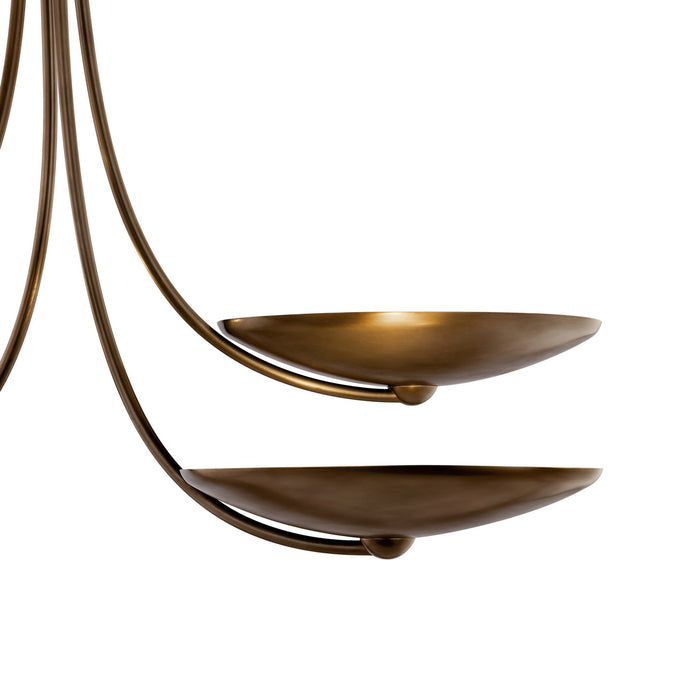 Kichler - 52855LBRLBZ - Four Light Chandelier - Palmela - Lacquered Brass