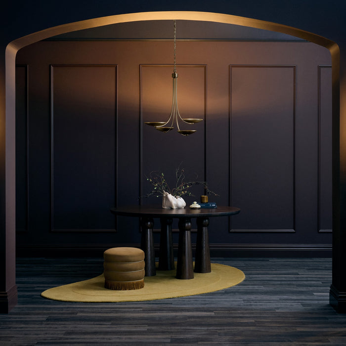 Kichler - 52855LBRLBZ - Four Light Chandelier - Palmela - Lacquered Brass
