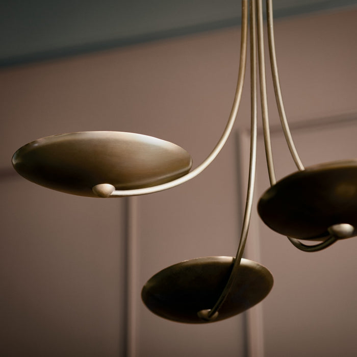 Kichler - 52855LBRLBZ - Four Light Chandelier - Palmela - Lacquered Brass