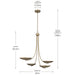 Kichler - 52855CPZ - Four Light Chandelier - Palmela - Champagne Bronze