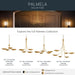 Kichler - 52856LBR - Five Light Chandelier - Palmela - Lacquered Brass