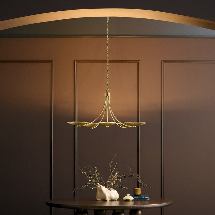Kichler - 52856LBR - Five Light Chandelier - Palmela - Lacquered Brass