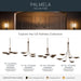 Kichler - 52856LBRLBZ - Five Light Chandelier - Palmela - Lacquered Brass