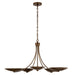 Kichler - 52856LBRLBZ - Five Light Chandelier - Palmela - Lacquered Brass