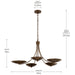 Kichler - 52856LBRLBZ - Five Light Chandelier - Palmela - Lacquered Brass