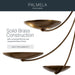 Kichler - 52856LBRLBZ - Five Light Chandelier - Palmela - Lacquered Brass