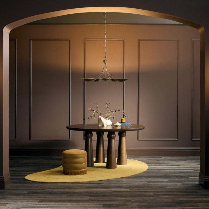 Kichler - 52856LBRLBZ - Five Light Chandelier - Palmela - Lacquered Brass