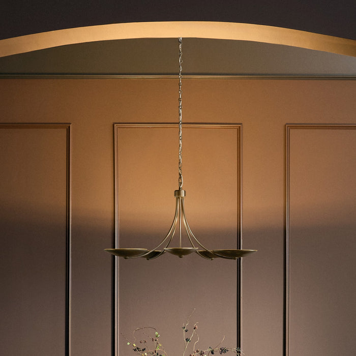 Kichler - 52856LBRLBZ - Five Light Chandelier - Palmela - Lacquered Brass