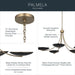 Kichler - 52856CPZBK - Five Light Chandelier - Palmela - Champagne Bronze
