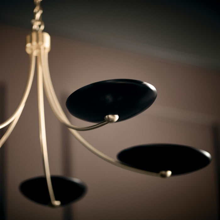 Kichler - 52856CPZBK - Five Light Chandelier - Palmela - Champagne Bronze