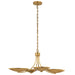 Kichler - 52854LBR - Four Light Chandelier/Semi Flush - Palmela - Lacquered Brass