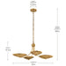 Kichler - 52854LBR - Four Light Chandelier/Semi Flush - Palmela - Lacquered Brass