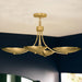 Kichler - 52854LBR - Four Light Chandelier/Semi Flush - Palmela - Lacquered Brass