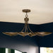 Kichler - 52854LBRLBZ - Four Light Chandelier/Semi Flush - Palmela - Lacquered Brass