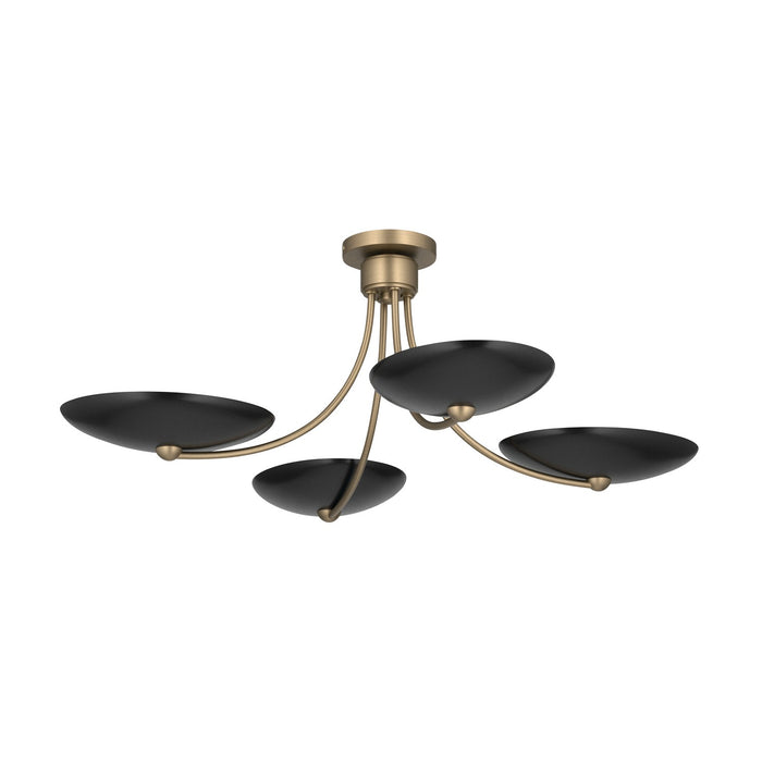 Kichler - 52854CPZBK - Four Light Chandelier/Semi Flush - Palmela - Champagne Bronze