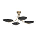 Kichler - 52854CPZBK - Four Light Chandelier/Semi Flush - Palmela - Champagne Bronze