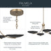 Kichler - 52854CPZBK - Four Light Chandelier/Semi Flush - Palmela - Champagne Bronze