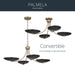 Kichler - 52854CPZBK - Four Light Chandelier/Semi Flush - Palmela - Champagne Bronze