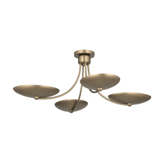Kichler - 52854CPZ - Four Light Chandelier/Semi Flush - Palmela - Champagne Bronze