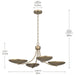 Kichler - 52854CPZ - Four Light Chandelier/Semi Flush - Palmela - Champagne Bronze