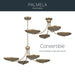 Kichler - 52854CPZ - Four Light Chandelier/Semi Flush - Palmela - Champagne Bronze