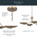 Kichler - 52854CPZ - Four Light Chandelier/Semi Flush - Palmela - Champagne Bronze