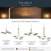 Kichler - 52854CPZ - Four Light Chandelier/Semi Flush - Palmela - Champagne Bronze