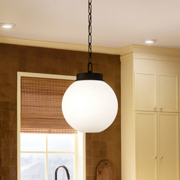 Kichler - 52867BK - One Light Pendant - Andorra - Black