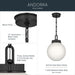 Kichler - 52866BK - One Light Pendant - Andorra - Black