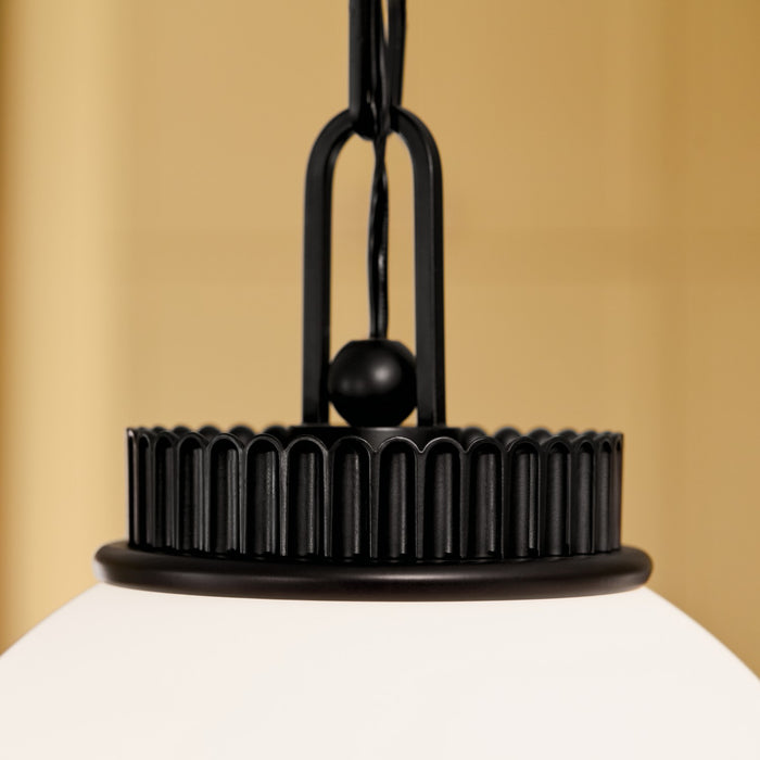 Kichler - 52866BK - One Light Pendant - Andorra - Black