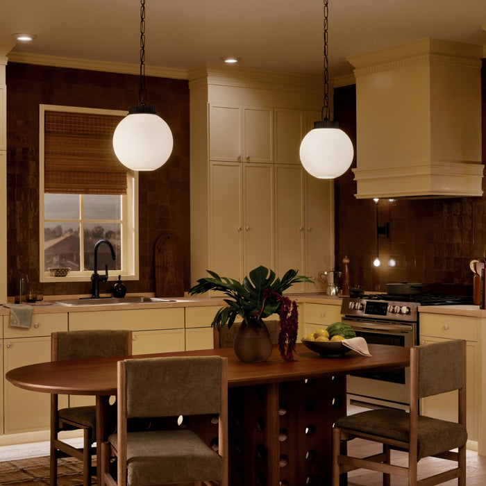 Kichler - 52866BK - One Light Pendant - Andorra - Black