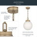 Kichler - 52866CPZ - One Light Pendant - Andorra - Champagne Bronze