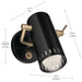 Kichler - 52840BK - LED Wall Sconce - Ruehl - Black