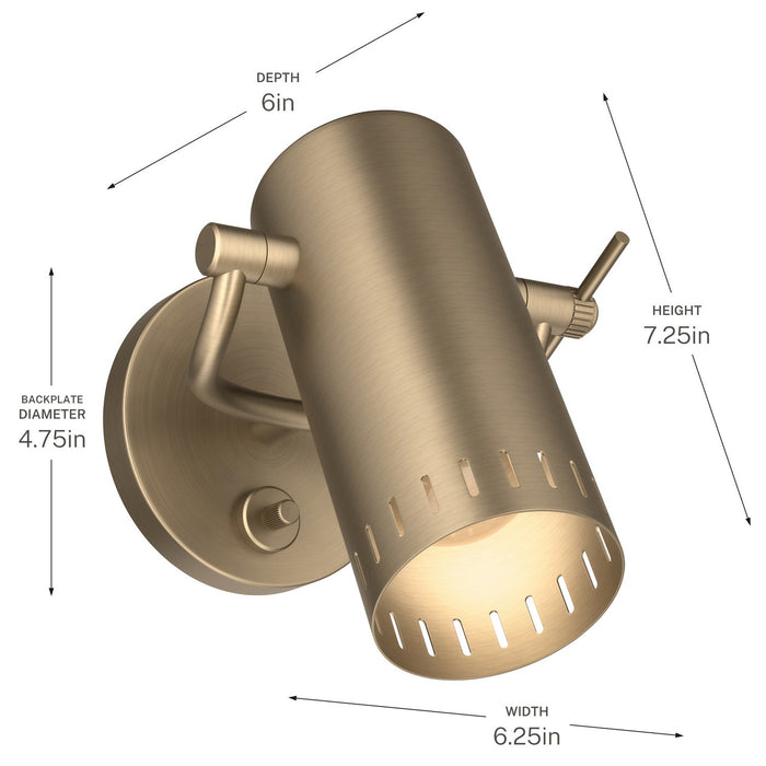 Kichler - 52840CPZ - LED Wall Sconce - Ruehl - Champagne Bronze