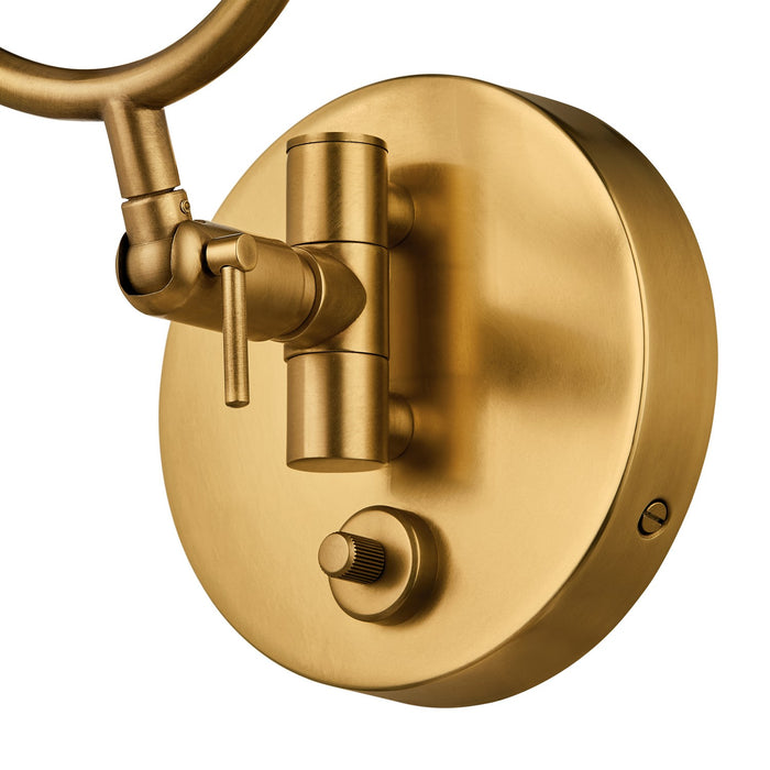 Kichler - 52841LBR - LED Wall Sconce - Ruehl - Lacquered Brass