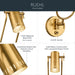 Kichler - 52841LBR - LED Wall Sconce - Ruehl - Lacquered Brass
