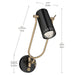 Kichler - 52841BK - LED Wall Sconce - Ruehl - Black