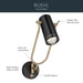 Kichler - 52841BK - LED Wall Sconce - Ruehl - Black