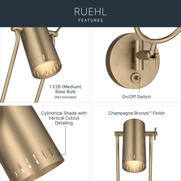 Kichler - 52841CPZ - LED Wall Sconce - Ruehl - Champagne Bronze