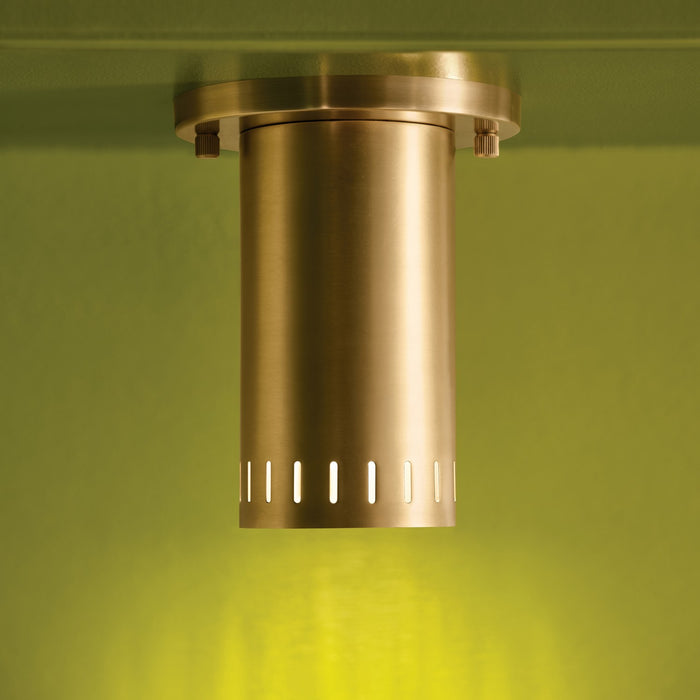 Kichler - 52842LBR - LED Flush Mount - Ruehl - Lacquered Brass