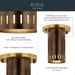 Kichler - 52842LBZ - LED Flush Mount - Ruehl - Lacquered Bronze