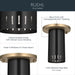 Kichler - 52842BK - LED Flush Mount - Ruehl - Black