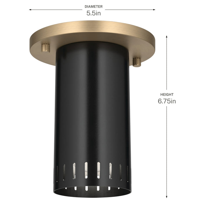 Kichler - 52842BK - LED Flush Mount - Ruehl - Black