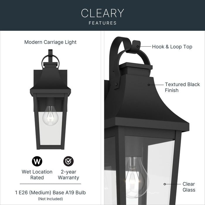 Kichler - 59193BKT - One Light Outdoor Wall Mount - Cleary - Textured Black