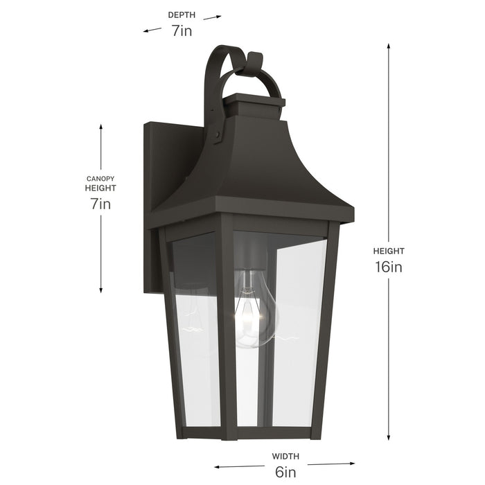 Kichler - 59193OZ - One Light Outdoor Wall Mount - Cleary - Olde Bronze