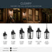 Kichler - 59194BKT - One Light Outdoor Wall Mount - Cleary - Textured Black