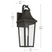 Kichler - 59194OZ - One Light Outdoor Wall Mount - Cleary - Olde Bronze