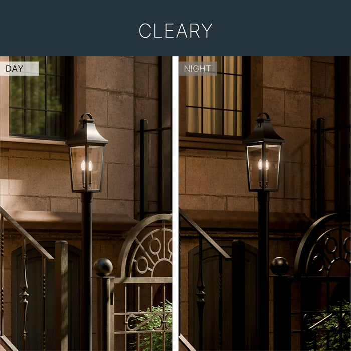 Kichler - 59197BKT - Two Light Outdoor Post Lantern - Cleary - Textured Black