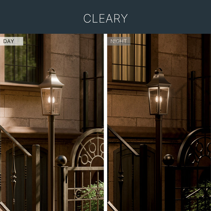 Kichler - 59197OZ - Two Light Outdoor Post Lantern - Cleary - Olde Bronze