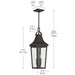 Kichler - 59198OZ - Two Light Outdoor Pendant - Cleary - Olde Bronze